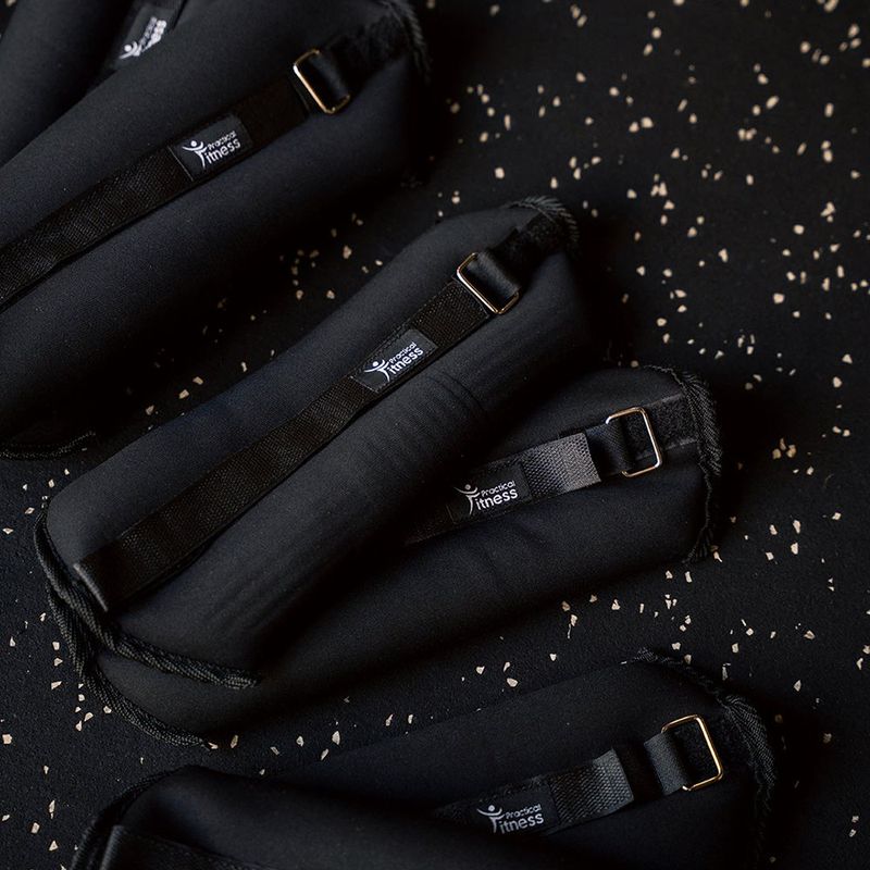 Pesas para Tobillos con Ajuste de Velcro de 1 Kg Color Negro