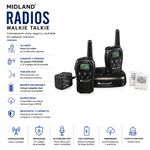 Set de 2 Radios Walkie Talkie con Alcance de 38 Km y Cargador Dual
