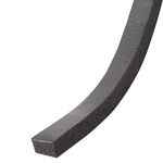 Cinta de Espuma PVC Color Negra de 1/2x3/8 plg y 10 pies