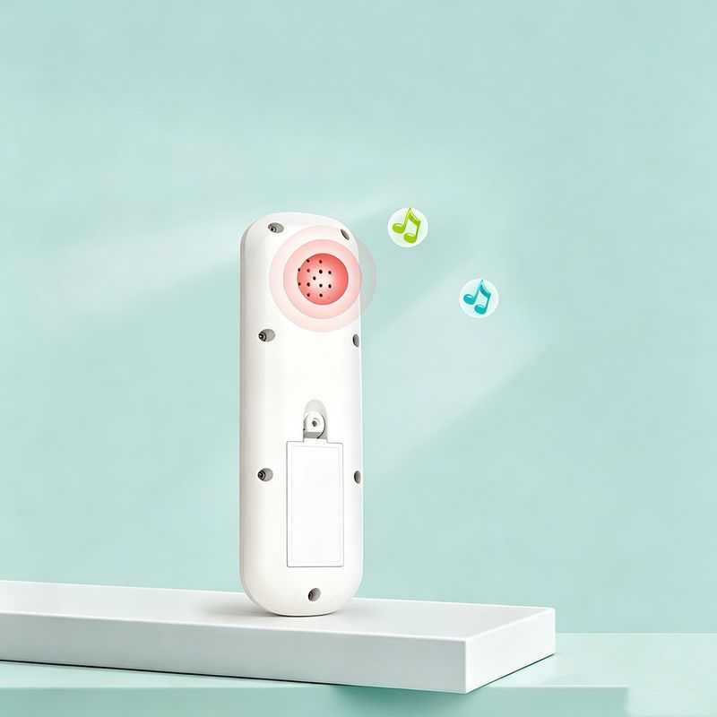Control Remoto Didáctico Multilenguaje Infantil Diseño Mono Color Gris