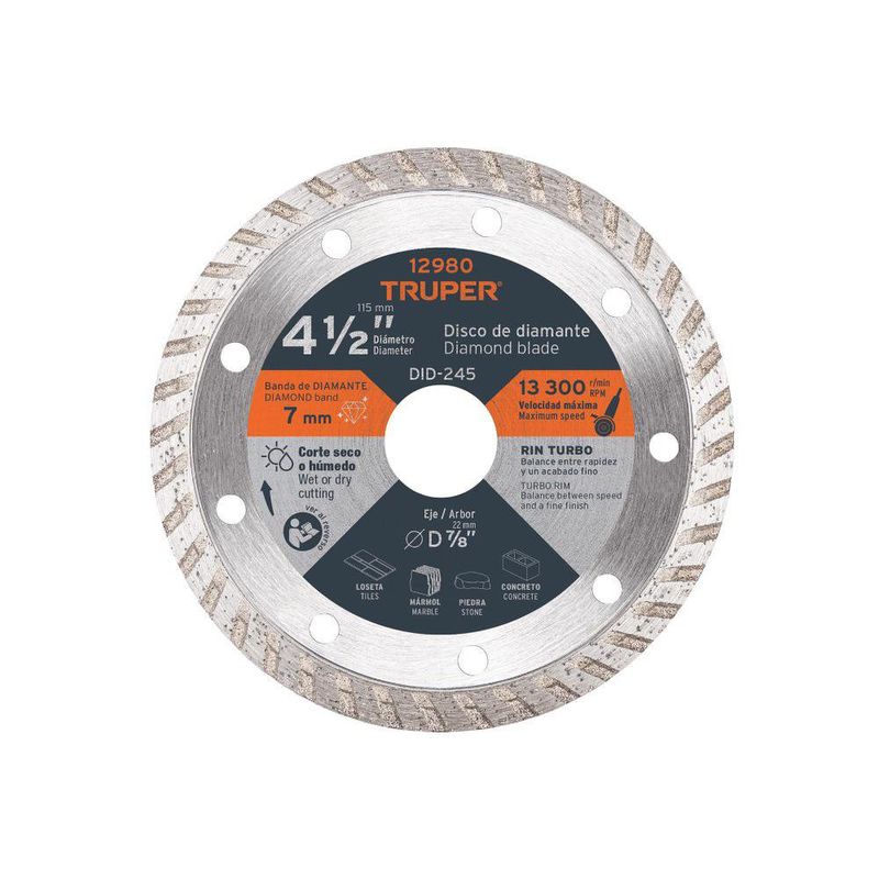 Disco Para Corte 4 1/2 Plg - Truper