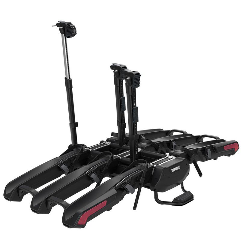 Portabicicletas Thule de 3 Espacios con Plataforma de Aluminio Color Negro