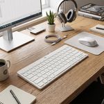 Teclado Compacto 350 Bluetooth para Múltiples Dispositivos Color Blanco