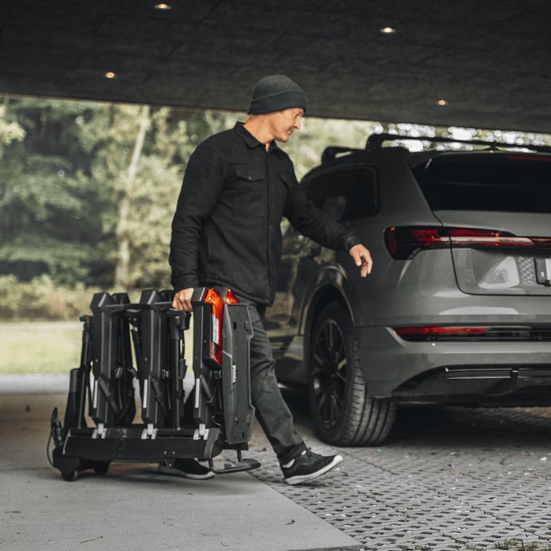 Portabicicletas Thule de 2 Espacios con Plataforma de Aluminio Color Negro