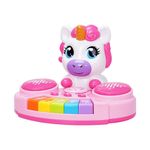 Piano Infantil Diseño Unicornio Learning Fun con Luz y Música Color Rosado