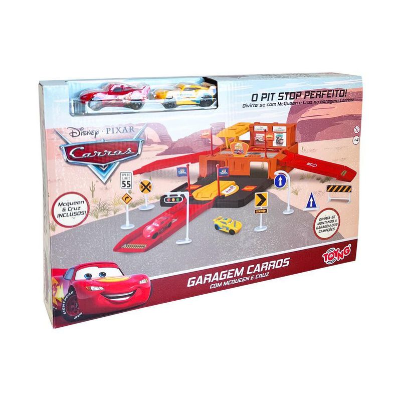 Garage Disney Pixar Cars con Rayo McQueen y Cruz Ramirez