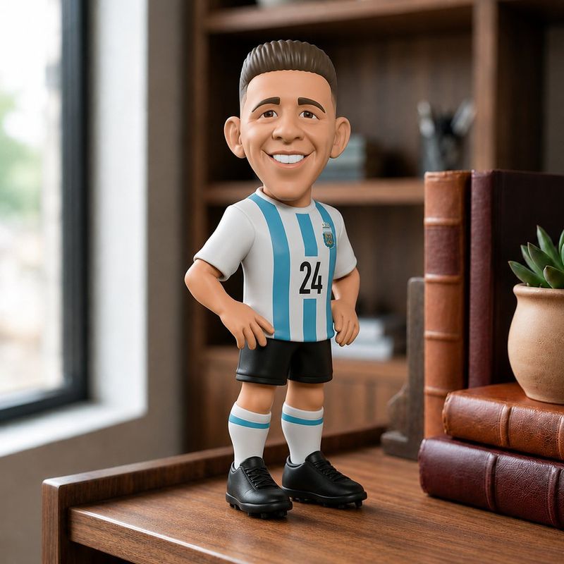 Figura Coleccionable Enzo Fernández Argentina 12 Cm