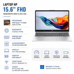 Laptop HP 15-FC0250LA Ryzen 5 8GB RAM 512GB SSD de 15.6 Plg Windows 11 Plateada