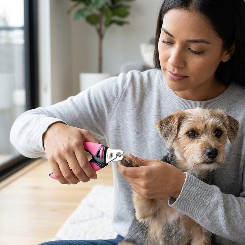 Cortaúñas para Perros y Gatos Color Rosado