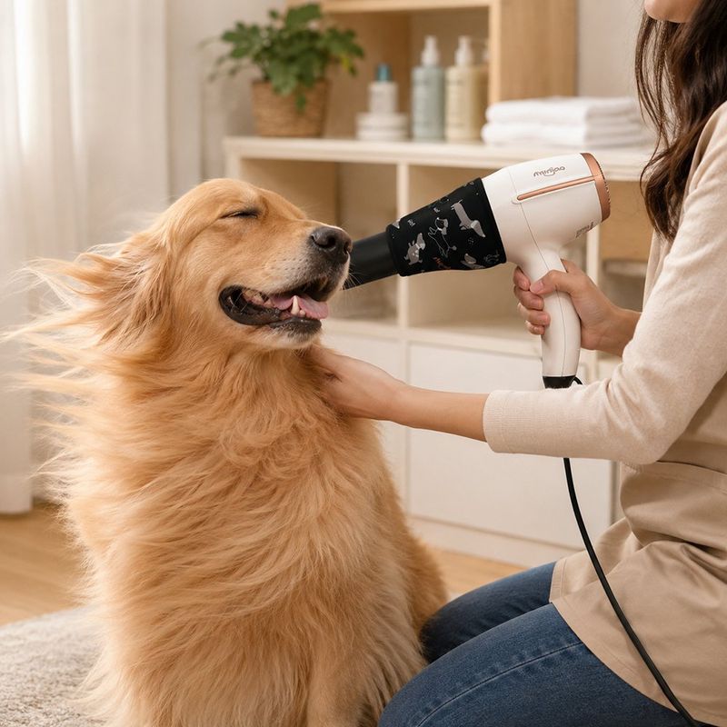 Secadora para Mascotas de 2 Velocidades y 3 Temperaturas