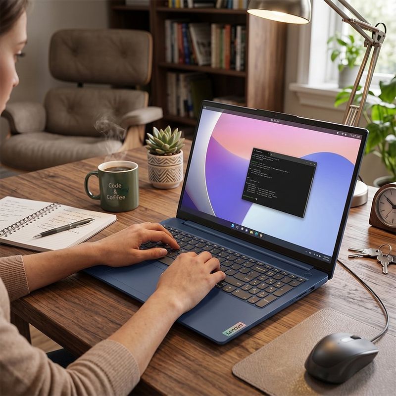 Laptop Lenovo IdeaPad Slim 3 Ryzen 5 16GB RAM 512GB SSD de 15.6 Plg Azul