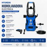 Hidrolavadora Eléctrica HYP2000XT 1800 W 2000 PSI para Limpieza Exterior Azul