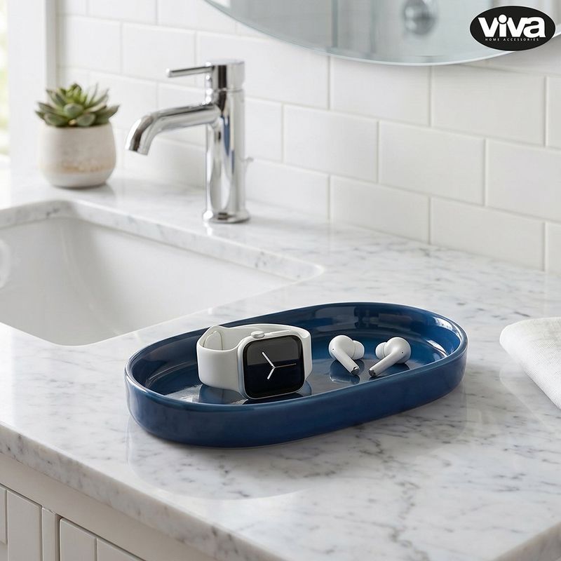 Set de Accesorios para Baño con Dispensador y Bandeja Multicolor
