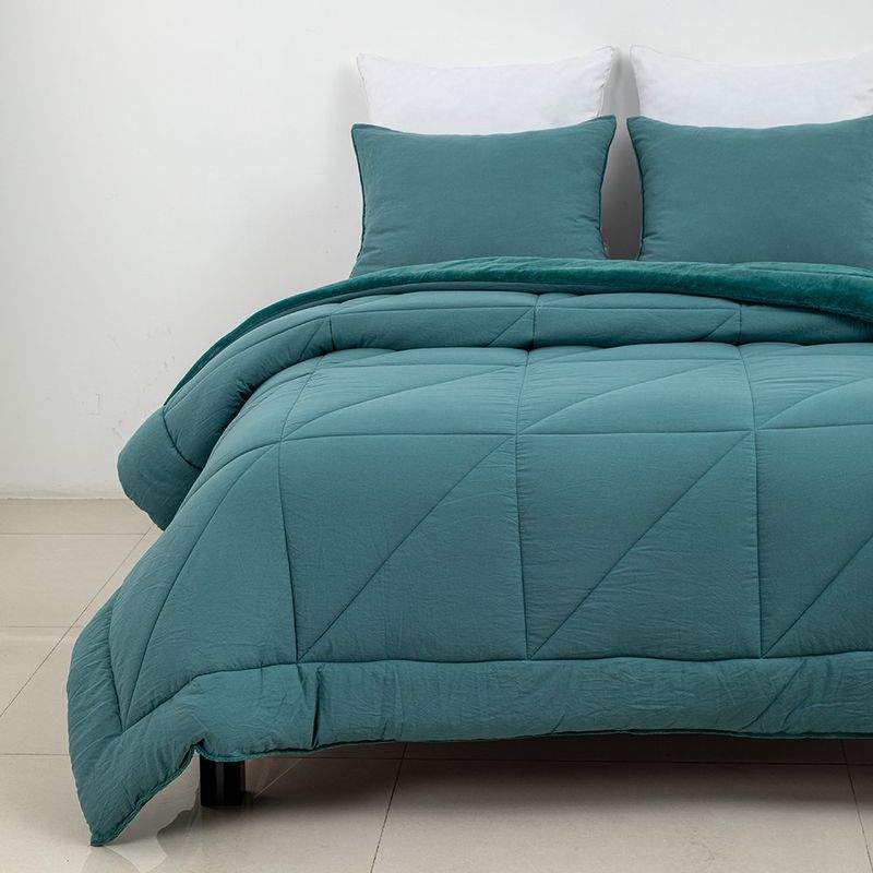 Set de Edredón King Eloise para Dormitorio Color Verde