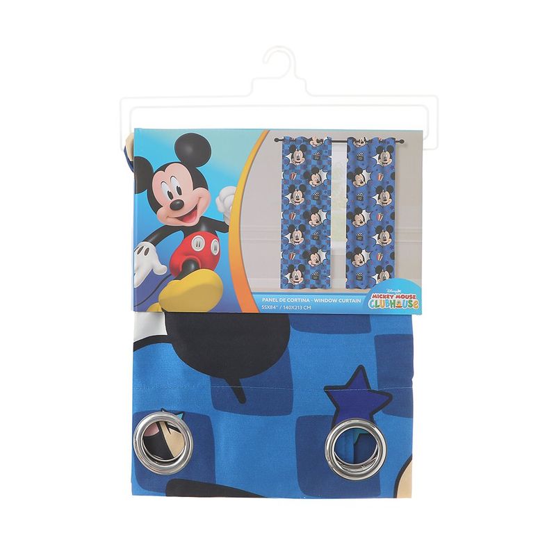 Cortina de Microfibra Disney Mickey Mouse 140 x 213 cm para Habitación Infantil