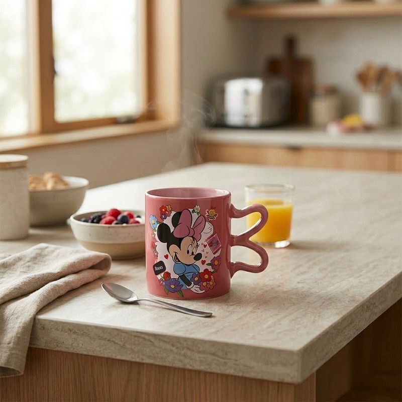 Pocillo Diseño de Minnie de 12.1 Oz Color Rosado