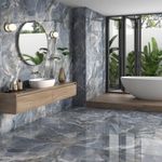 Porcelanato Lagoon Tipo Ónix Gris de 62 x 120 cm
