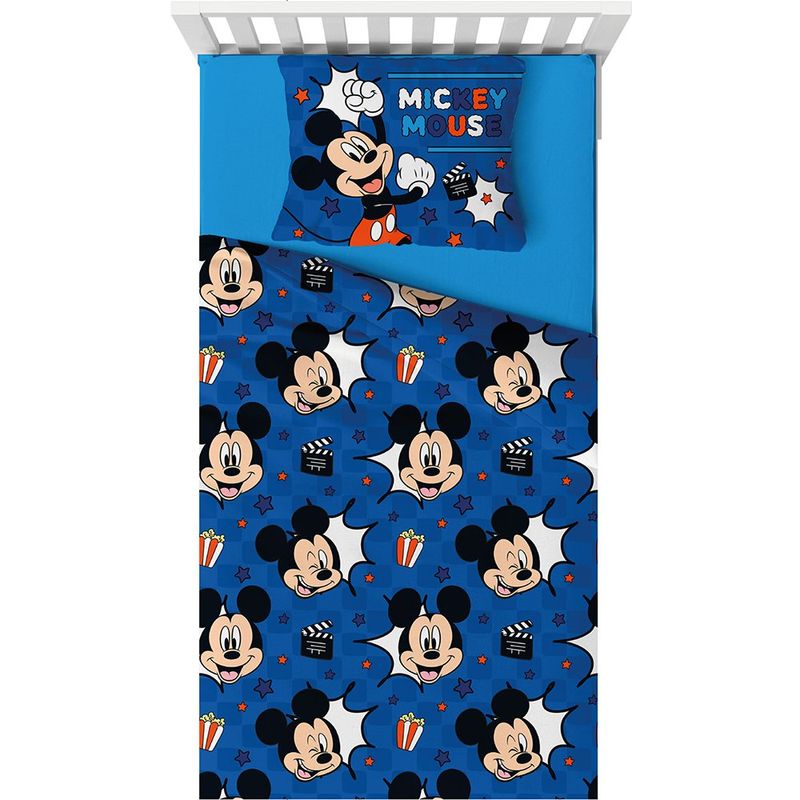 Set de Sábanas en Microfibra 80 GSM Disney Mickey Mouse Tamaño Full