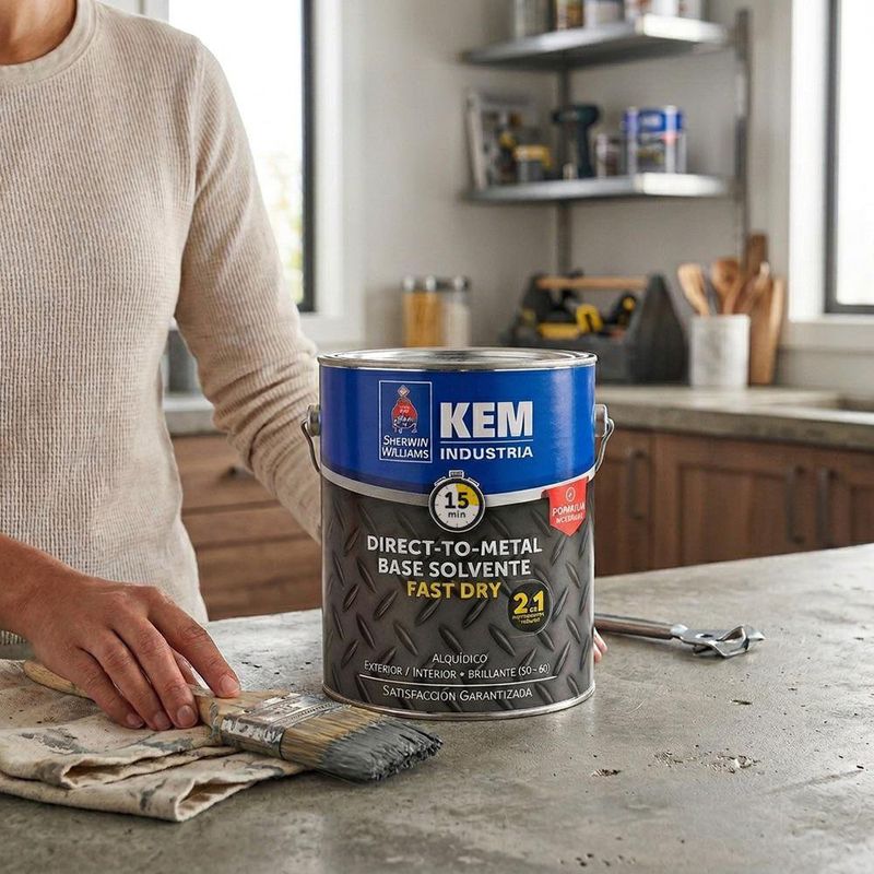 Anticorrosivo Kem Dtm Color Gris Brillante de 1 Galón