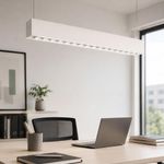 Luminaria Lineal LED de 40W 4500 Lúmenes 2 en 1 Color Blanco de 4 Pies