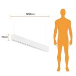 Luminaria Lineal LED de 40W 4500 Lúmenes 2 en 1 Color Blanco de 4 Pies
