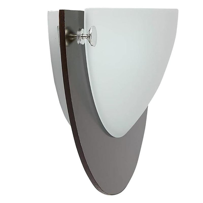 Lámpara Interior para Pared Acabado Madera Base E27 Tipo Media Luna