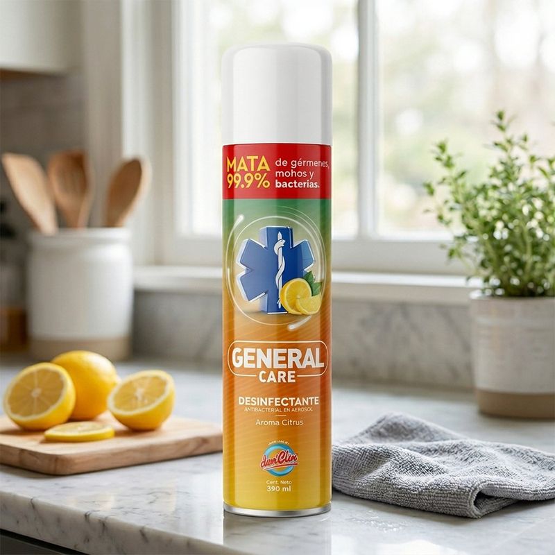 Ambiental Desinfectante de Olores en Aerosol Aroma Cítrico de 390 Ml