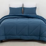 Set de Edredón Full Queen Eloise para Dormitorio Color Navy