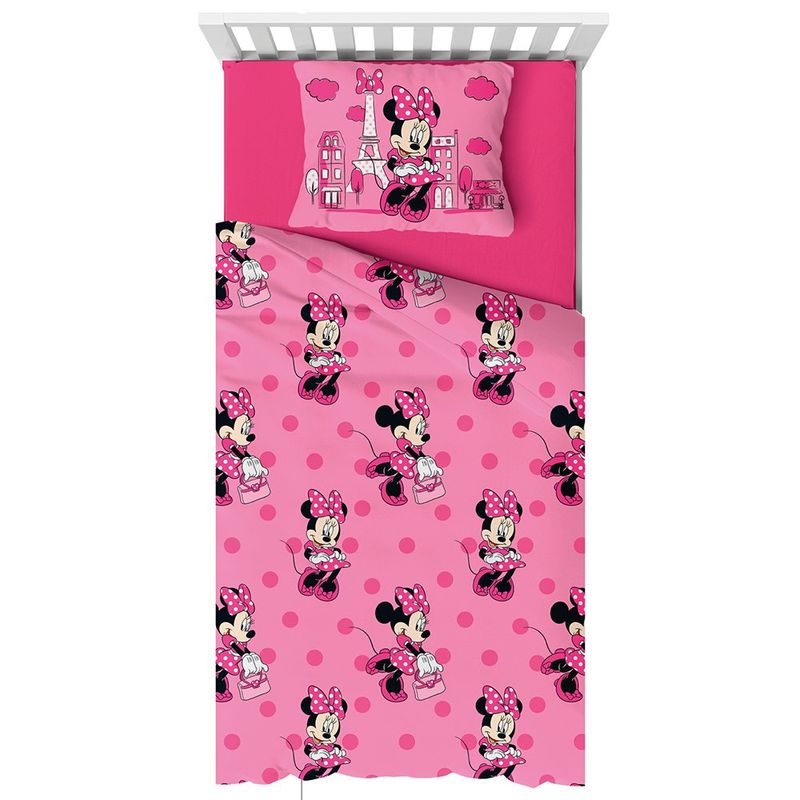 Set de Sábanas en Microfibra 80 GSM Disney Minnie Mouse Tamaño Full