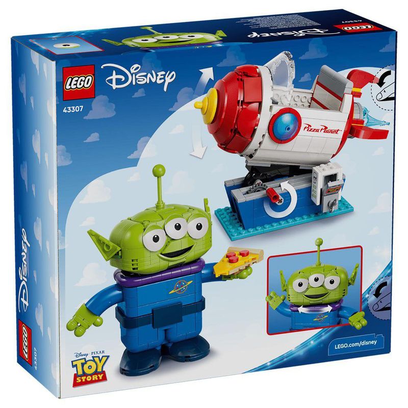 LEGO Disney Marcianito con Cohete de Pizza Planet de 714 Piezas