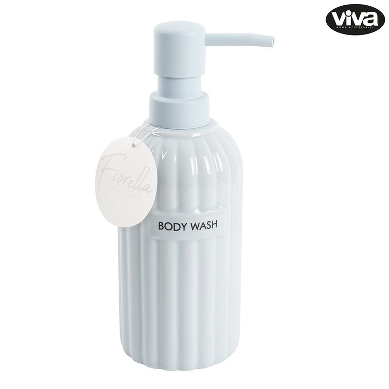 Dispensador de Jabón Líquido con Bomba Diseño Rayado Color Surtido