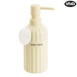 Dispensador de Jabón Líquido con Bomba Diseño Rayado Color Surtido