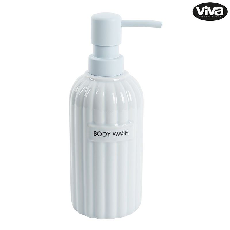 Dispensador de Jabón Líquido con Bomba Diseño Rayado Color Surtido