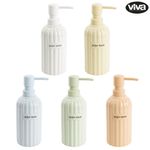 Dispensador de Jabón Líquido con Bomba Diseño Rayado Color Surtido