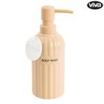 Dispensador de Jabón Líquido con Bomba Diseño Rayado Color Surtido
