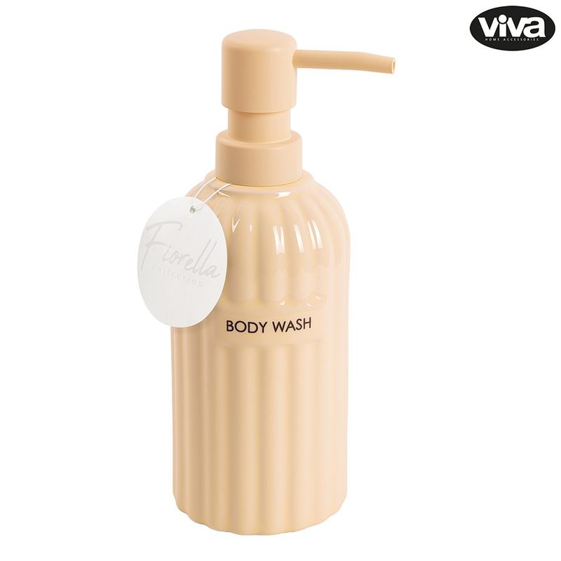 Dispensador de Jabón Líquido con Bomba Diseño Rayado Color Surtido