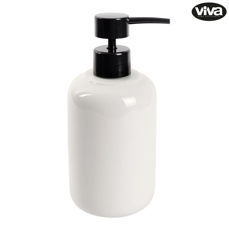 Organizador para Baño con Dispensador de Jabón y Portacepillos Color Blanco