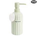 Dispensador de Jabón Líquido con Bomba Diseño Rayado Color Surtido