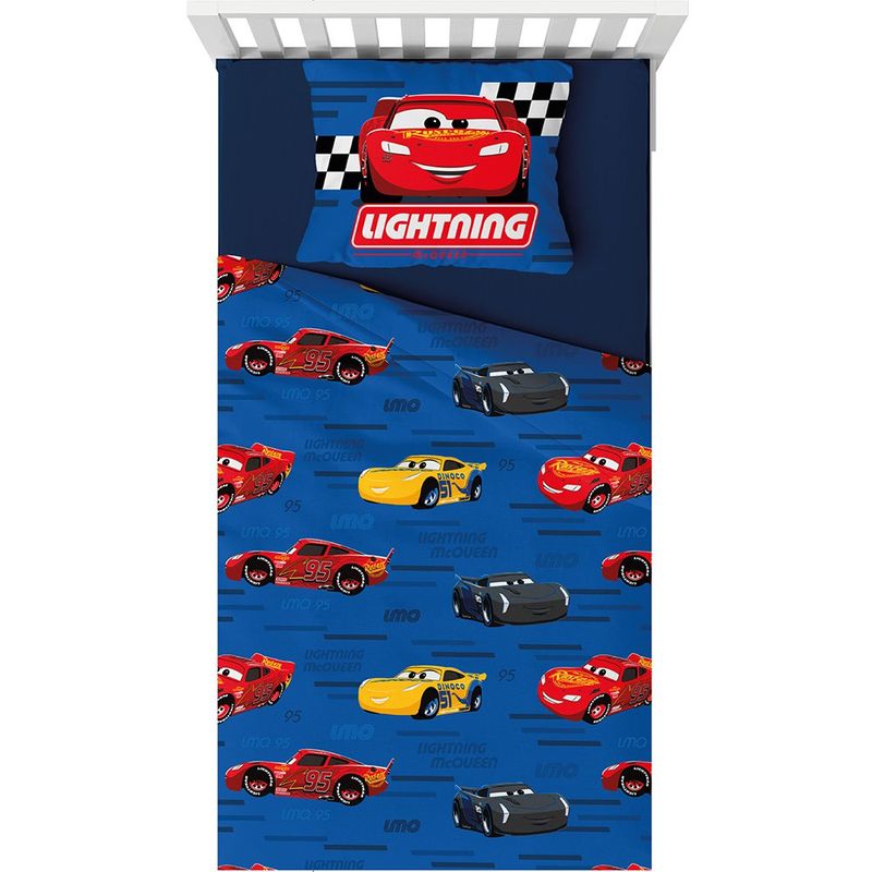 Set de Sábanas en Microfibra 80 GSM Disney Cars Tamaño Full