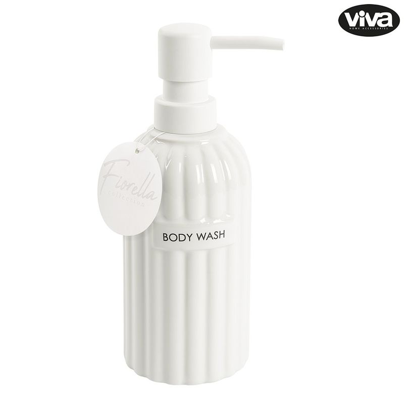 Dispensador de Jabón Líquido con Bomba Diseño Rayado Color Surtido