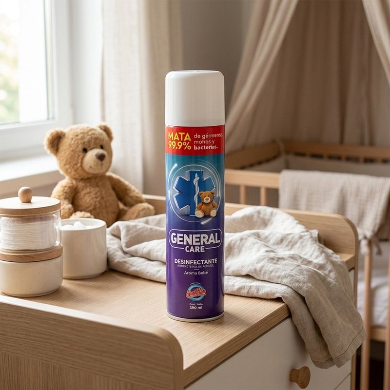 Ambiental Desinfectante de Olores en Aerosol Aroma Bebé de 390 Ml