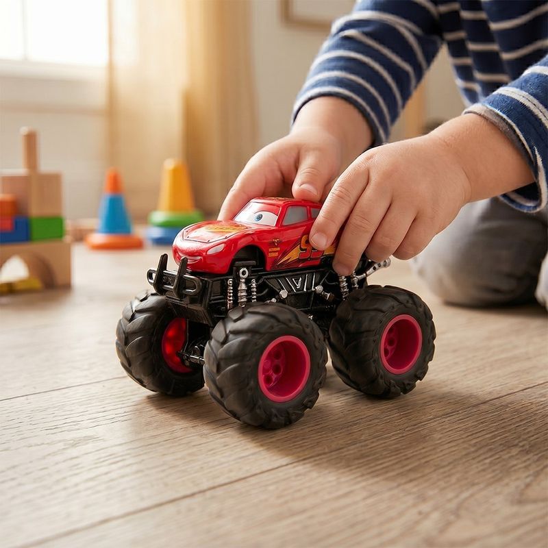 Vehículo Monster Truck de Rayo McQueen Disney Pixar Cars 9 cm