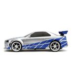 Carro Fast & Furious Nissan Skyline GT-R R/C 2002 Escala 1:16 Color Plateado