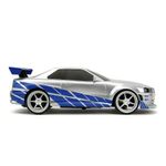 Carro Fast & Furious Nissan Skyline GT-R R/C 2002 Escala 1:16 Color Plateado