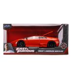 Carro Fast & Furious Lamborghini Murciélago LP640 Die Cast de Colección Color Naranja