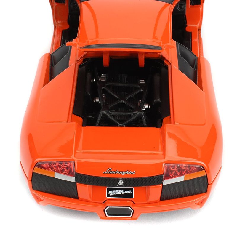 Carro Fast & Furious Lamborghini Murciélago LP640 Die Cast de Colección Color Naranja