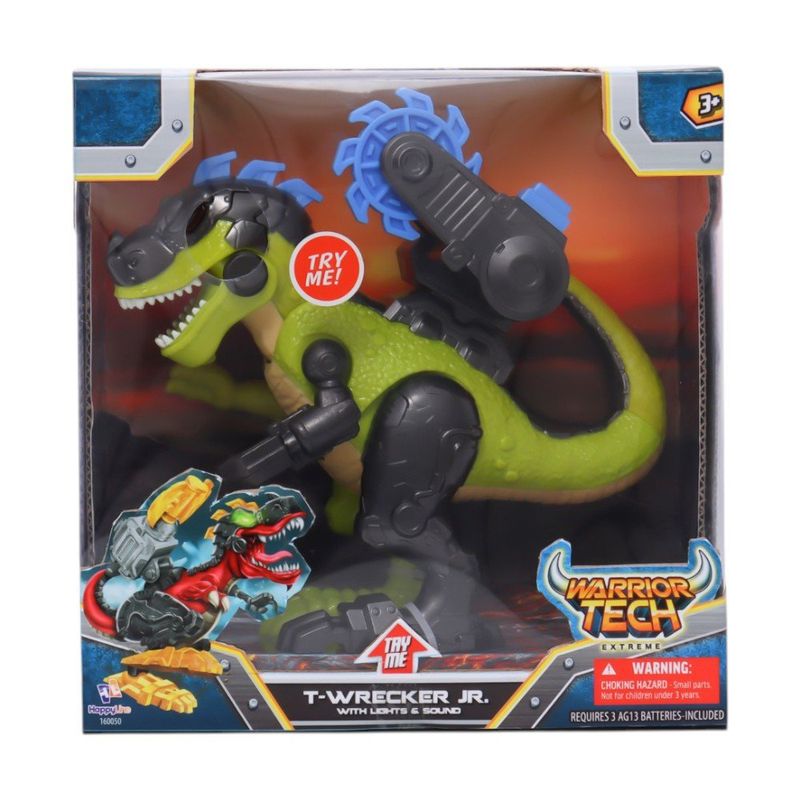 Dinosaurio Warrior Tech con Luz y Sonido Diseños Surtidos