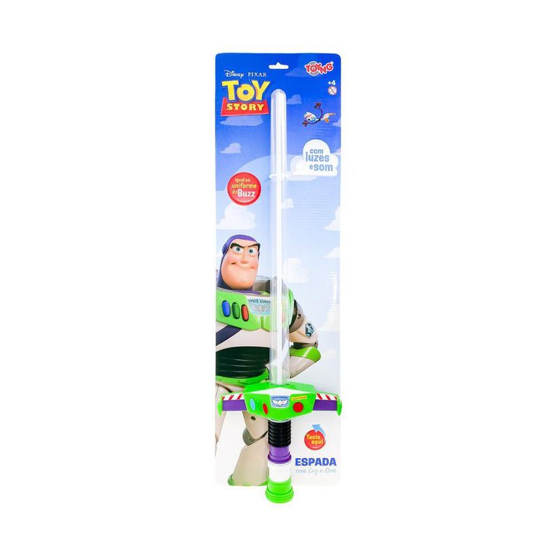 Espada con Luz y Sonido Disney Pixar Toy Story Buzz Lightyear Color Blanco y Verde
