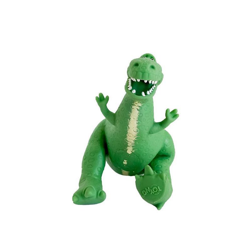 Figura Stretch de Rex Toy Story 5 Dinosaurio Elástico Color Verde