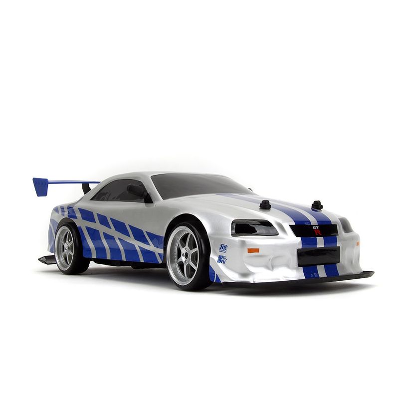Carro Fast & Furious Nissan Skyline GT-R R/C 2002 Escala 1:10 Color Plateado